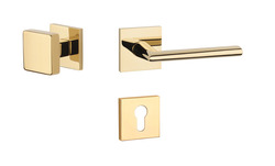 Klika na dveře AT - PRIMULA - HR 7S OLV PVD - Mosaz leštěná lakovaná PVD