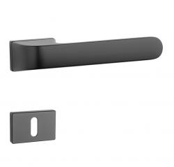 Klika na dveře AS - PLUMERIA - RT 7S BS - Černá matná