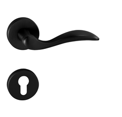 Klika na dveře TI - LEA - R 1948 BS - Černá matná (153)