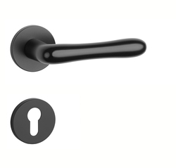 Klika na dveře AT - CYNIA - R 7S BS - Černá matná