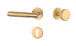 Klika na dveře AT - MOLINIA - R 7S OLS - Mosaz broušená