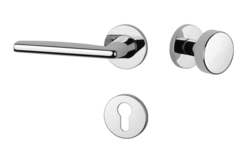 Klika na dveře AT - LUNA - R 7S OC - Chrom lesklý