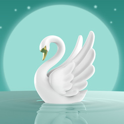 MTM143-01       MTM - KLÍČENKA - Labuť