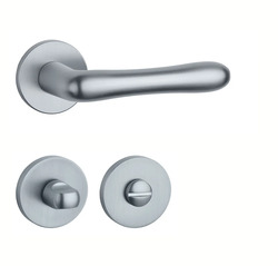 Klika na dveře AT - CYNIA - R 7S OCS - Chrom broušený