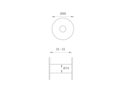 SA - Průhledítko (kukátko) KOMPLET BNL - Černý lesklý nikl
