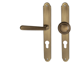 Klika na dveře NI - ALT WIEN Štít OGR - Bronz česaný lesklý