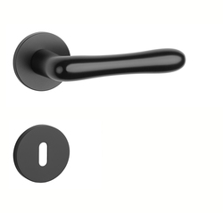 Klika na dveře AT - CYNIA - R 7S BS - Černá matná