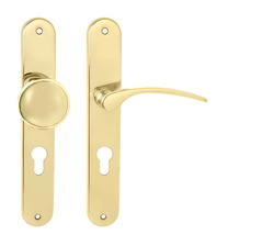 Klika na dveře MP - LAURA OLV - Mosaz leštěná lakovaná