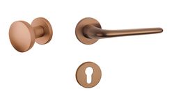 Klika na dveře AS - AZALIA - R 7S CUM PVD - Měď matná PVD