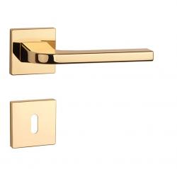 Klika na dveře AS - ISMENA - HR 7S OLV - Mosaz leštěná lakovaná