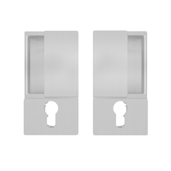 AGB - MUŠLE WAVE na posuvné dveře PZ STM - Stříbrná matná