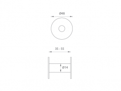 SA - Průhledítko (kukátko) KOMPLET OGS - Bronz česaný matný