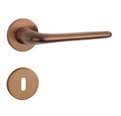 Klika na dveře AS - AZALIA - R 7S CUM PVD - Měď matná PVD