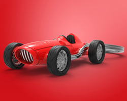 MTM221-01 MTM - KLÍČENKA - Retro formule červená