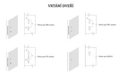 Klika na dveře VM - LIEVE BS - Černá matná (18)