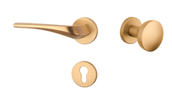 Klika na dveře AS - DALIA - R 7S OLS - Mosaz broušená