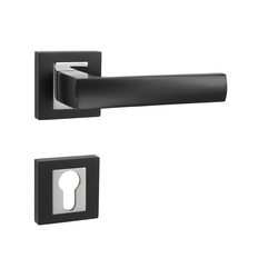 Klika na dveře MP - HOLLY - HR BS/OC - Černá matná / chrom lesklý