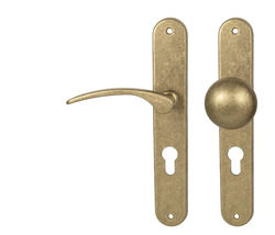 Klika na dveře MP - LAURA NAT - Natural mosaz nelakovaná