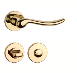 Klika na dveře AS - NERINA - R 7S OLV PVD - Mosaz leštěná lakovaná PVD