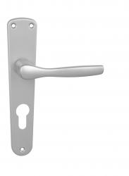 Klika na dveře BA - LUXOR - B F1 - Stříbrný elox