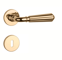 Klika na dveře AS - UTRICA - R 7S OLV PVD - Mosaz leštěná lakovaná PVD