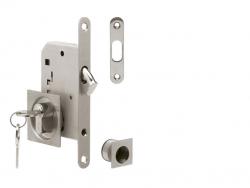 ATZ - Set na posuvné dveře hranatý 3971 PZ BN - Broušená nerez