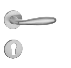 Klika na dveře AT - VERBENA - R 7S OCS - Chrom broušený