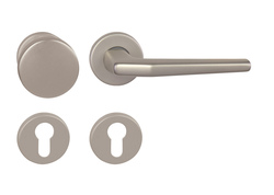 Klika na dveře BA - LUCIA - R F8 - Nikl matný