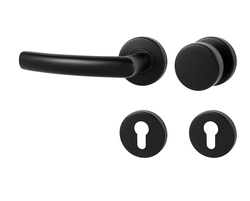 Klika na dveře MP - ESSO - R BS - Černá matná