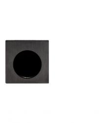 ATZ - Madélko do čela posuvných dveří 3919 hranaté BS - Černá matná