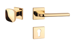 Klika na dveře AS - ISMENA - HR 7S OLV - Mosaz leštěná lakovaná