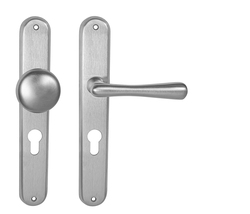 Klika na dveře NI - ELEGANT OCS - Chrom broušený