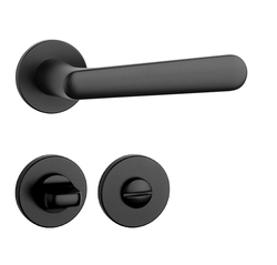 Klika na dveře AS - ARIA - R 5S BS - Černá matná