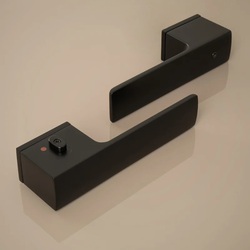 Klika na dveře TI - GORDO - RT5 4084 s uzamykáním BS - Černá matná (153)