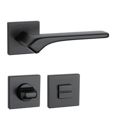 Klika na dveře AS - BERGENIA - HR 7S BS - Černá matná