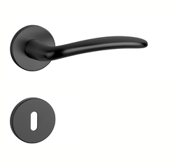 Klika na dveře AS - AMBROSIA - R 7S BS - Černá matná