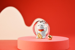 MTM226-01 MTM - KLÍČENKA - Kočka štěstí