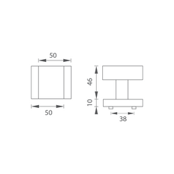 FT - Madlo 327K - HR BN - Broušená nerez