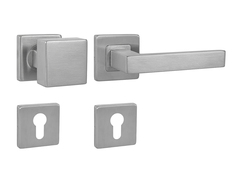 Klika na dveře MP - QUADRA - HR BN - Broušená nerez