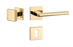 Klika na dveře AT - PYROLA - HR 7S OLV PVD - Mosaz leštěná lakovaná PVD