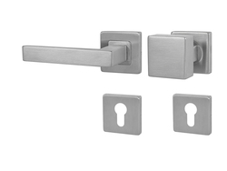 Klika na dveře MP - QUADRA - HR BN - Broušená nerez