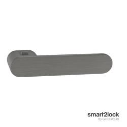 Klika na dveře GK - AVUS ONE S2L s uzamykáním Kašmír šedá (27)