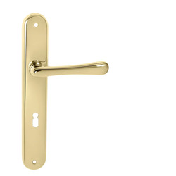 Klika na dveře MP - ELEGANT OLV - Mosaz leštěná lakovaná