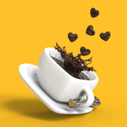 MTM216-01 MTM - KLÍČENKA - Šálek kávy