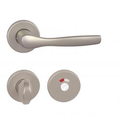 Klika na dveře BA - LUXOR - R F8 - Nikl matný