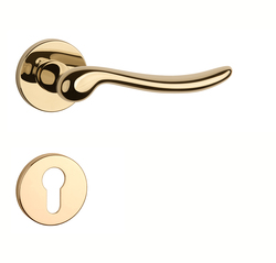 Klika na dveře AS - NERINA - R 7S OLV PVD - Mosaz leštěná lakovaná PVD