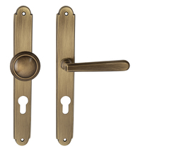 Klika na dveře NI - ALT WIEN Štít OGR - Bronz česaný lesklý