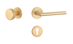 Klika na dveře AT - KALMIA - R 7S OLS - Mosaz broušená