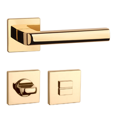 Klika na dveře AS - SALICE - HR 5S OLV - Mosaz leštěná lakovaná