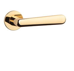 Klika na dveře AS - ARIA - R 5S OLV - Mosaz leštěná lakovaná